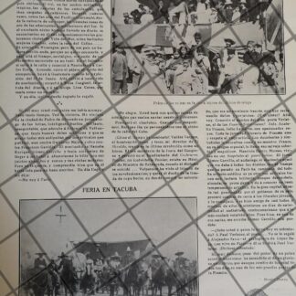 AFICHE ANTIGUO FIESTA EN TACUBA 1910