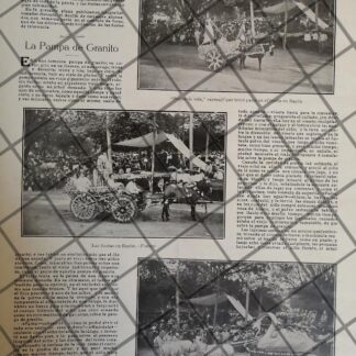 AFICHE ANTIGUO FIESTA DEL CENTENARIO EN SAN LUIS POT 1910