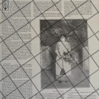 AFICHE ANTIGUO VIRGINIA FABREGAS Y BALTAZAR BANQUELLE 1910