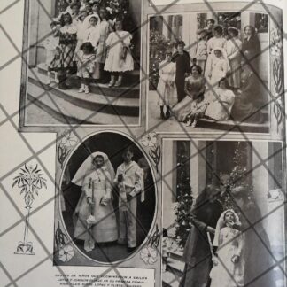 AFICHE ANTIGUO BAUTIZO. LOPEZ GONZALEZ COSIO 1910