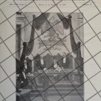 PORTADA ANTIGUA PORFIRIO DIAZ TOMA POSESION 1910