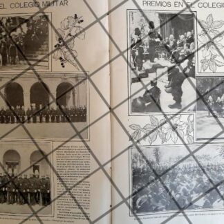 AFICHE ANTIGUO. PORFIRIO DIAZ. PREMIOS COLEGIO MILITAR 1910