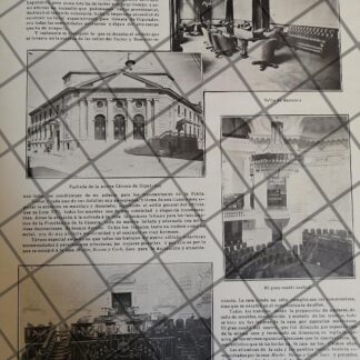 AFICHE ANTIGUO. INAUGURAN CAMARA DE DIPUTADOS 1910