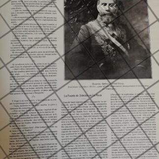 AFICHE ANTIGUO MUERE ANIBAL CRUZ 1910 (DIPLOMATICO CHILE)