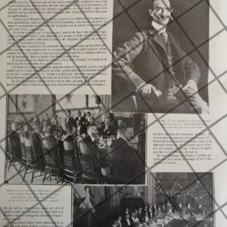 AFICHE ANTIGUO HONORES A JOSE ESPINOSA CUEVAS 1910 S.L.P.