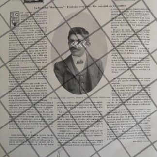 AFICHE ANTIGUO JULIO CARRILLO Y LA ORQUESTA BEETHOVEN 1910