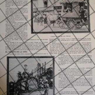 AFICHE ANTIGUO DESFILE FLORAL 1910 COGNAC GAUTIER FRERES