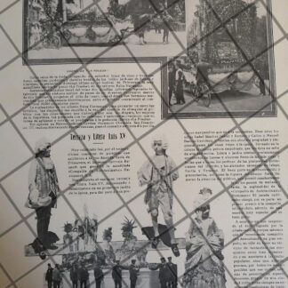 AFICHE ANTIGUO CONCURSO DE CARRETAS FLORALES 1910 D.F