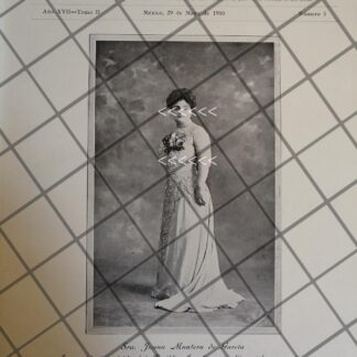 PORTADA ANTIGUA. 1910 JUANA MONTERO TIRADO DE GARCIA