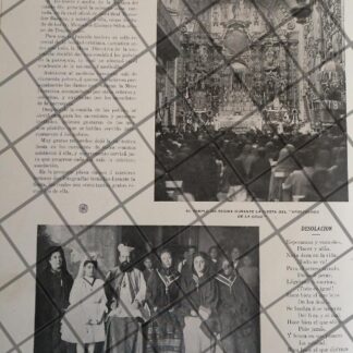 AFICHE ANTIGUO TEMPLO REGINA APOSTOLADO DE LA C. 1910