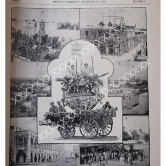 PORTADA ANTIGUA 1896 EL CARNAVAL DE MERIDA