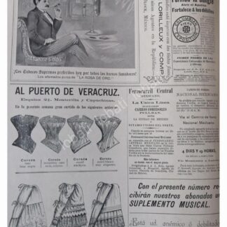 CARTEL PUBLICITARIO ANTIGUO DE 1896 ORIGINAL