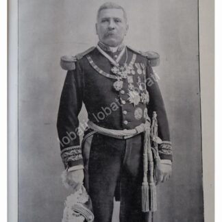 NOTA Y GRABADO ANTIGUO 1896 PORFIRIO DIAZ Y BANQUETE