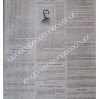 NOTA DE PRENSA 1896 INAUGURAN EL ASILO COLON D.F