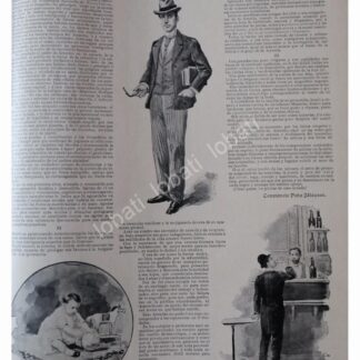 GRABADO ANTIGUO CONSTANCIO PEÑA IDIAQUEZ 1896 CUENTO.