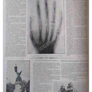 NOTA PRENSA ANTIGUA. DESCUBREN RAYOS X 1896 Y MAS