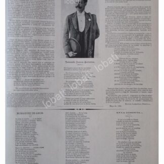 NOTA PRENSA ANTIGUA 1896 FERNANDO JUANES G. GUTIERREZ