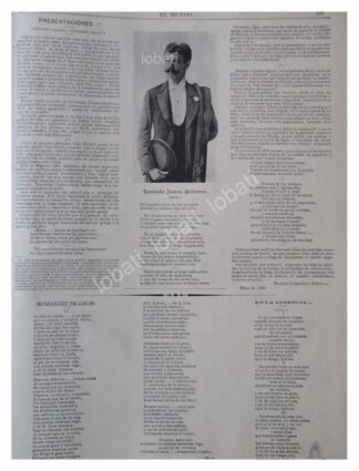 NOTA PRENSA ANTIGUA 1896 FERNANDO JUANES G. GUTIERREZ