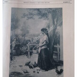 PORTADA ANTIGUA 1896 JESUS MARTINEZ CARRION, LA MODELO