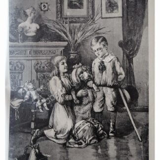 GRABADO ANTIGUO 1896 EL HIJO DEL DOCTOR /M. ROBEERCKE