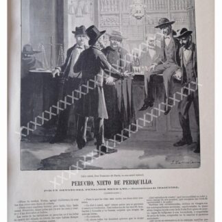 GRABADO ANTIGUO 1896 DE MARTINEZ CARRION