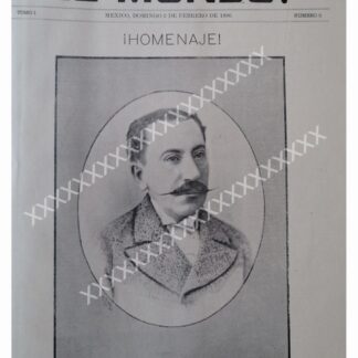 PORTADA ANTIGUA MUERE MANUEL GUTIERREZ NAJERA 1896