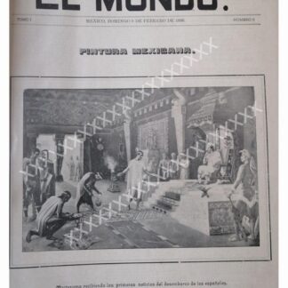 PORTADA ANTIGUA ISIDRO MARTINEZ ROJAS, MOCTEZUMA 1896