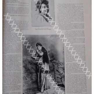 NOTA PRENSA ANTIGUA 1896 LA TIPLE. ELOISE LIBAÑEZ