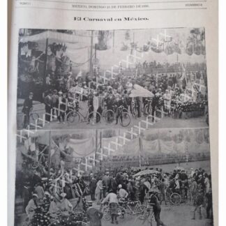 PORTADA ANTIGUA CONCURSO DE BICICLETAS PASEO. 1896