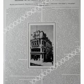 CARTEL ANTIGUO ORIGINAL DE 1897 CASA MOSLER BOWEN & COOK