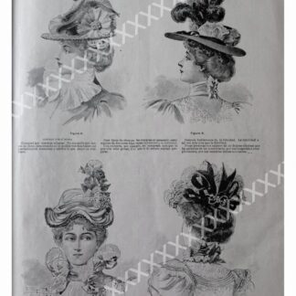 CARTEL ANTIGUO ORIGINAL DE 1897 SOMBREROS DE ESA EPOCA. /136