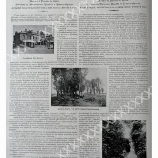 CARTEL ANTIGUO ORIGINAL DE 1897 FERROCARRIL INTEROCEANICO & CENTRAL