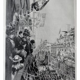 CARTEL ANTIGUO ORIGINAL DE 1897 FIESTAS PATRIAS, DE CARLOS ALCALDE