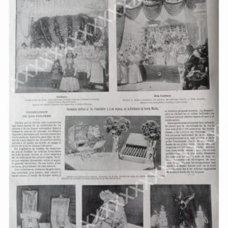 CARTEL ANTIGUO ORIGINAL DE 1897 KERMESSE EN SANTA MONICA D.F