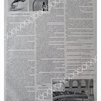 CARTEL ANTIGUO ORIGINAL DE 1897 EL FONOGRAFO Y SUS APLICACIONES