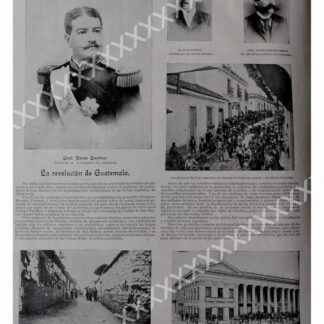 CARTEL ANTIGUO ORIGINAL DE . 1897 REVOLUCION EN GUATEMALA