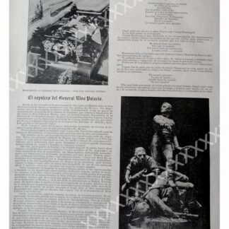 CARTEL ANTIGUO ORIGINAL DE 1897 LA TUMBA DE VICENTE RIVA PALACIO