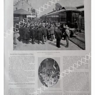 CARTEL ANTIGUO ORIGINAL DE 1897 PORFIRIO DIAZ EN FIESTAS DE TOLUCA