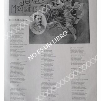 CARTEL ANTIGUO ORIGINAL DE 1897 (+) MANUEL GUTIERREZ NAJERA