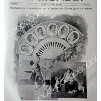 PORTADA ANTIGUA ORIGINAL  1897 DAMAS DE SOCIEDAD MEXICANA