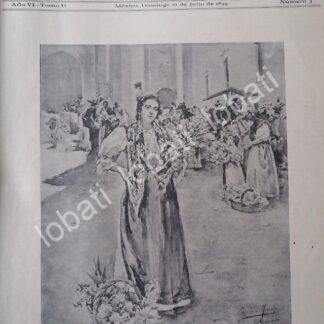 PORTADA ANTIGUA ORIGINAL  1899 POR ISIDORO MARIN- FLORISTA DE GRANADA