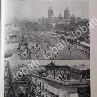 PORTADA ANTIGUA ORIGINAL . FIESTAS POR CUMPLEAÑOS DE PORFIRIO DIAZ 1899 / LDM