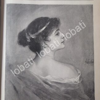 PORTADA ANTIGUA ORIGINAL  DE FRANZ VON LENBACH, 1899 MUJER /ARTE