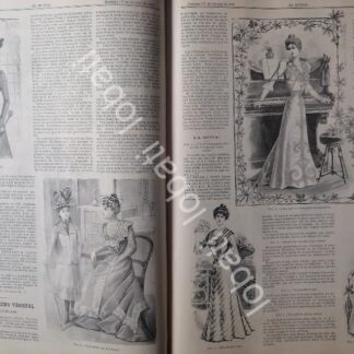 GACETA ANTIGUA DE MODAS 1899. " PAGINAS DE LA MODA " /58