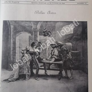 PORTADA ANTIGUA ORIGINAL  1899 DE TIZSKIEWITZ: UNA PARTIDA DE DADOS