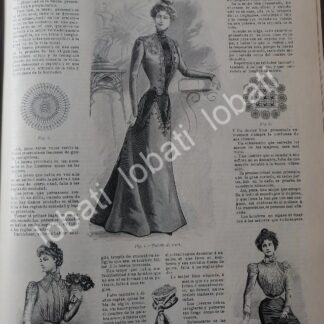 GACETA ANTIGUA DE MODAS 1899. " PAGINAS DE LA MODA " /59
