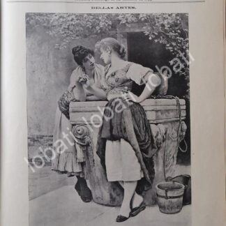 PORTADA ANTIGUA ORIGINAL  ARTISTICA 1899. COMPROMETIDA / ARTE