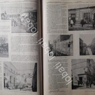 CARTEL ANTIGUO ORIGINAL DE LOS BARRIOS POPULARES DEL D.F 1899 / LDM ( LUNARES )