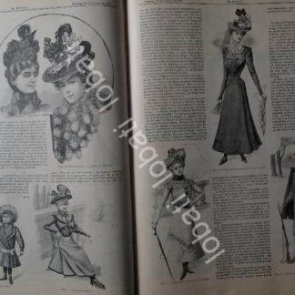 GACETA ANTIGUA DE MODAS 1899. " PAGINAS DE LA MODA " /61
