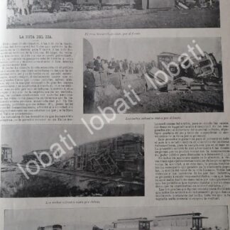 CARTEL ANTIGUO ORIGINAL DE DESCARRILAMIENTO DEL TREN DEL VALLE ( TIZAPAN ) /FERROCARRIL